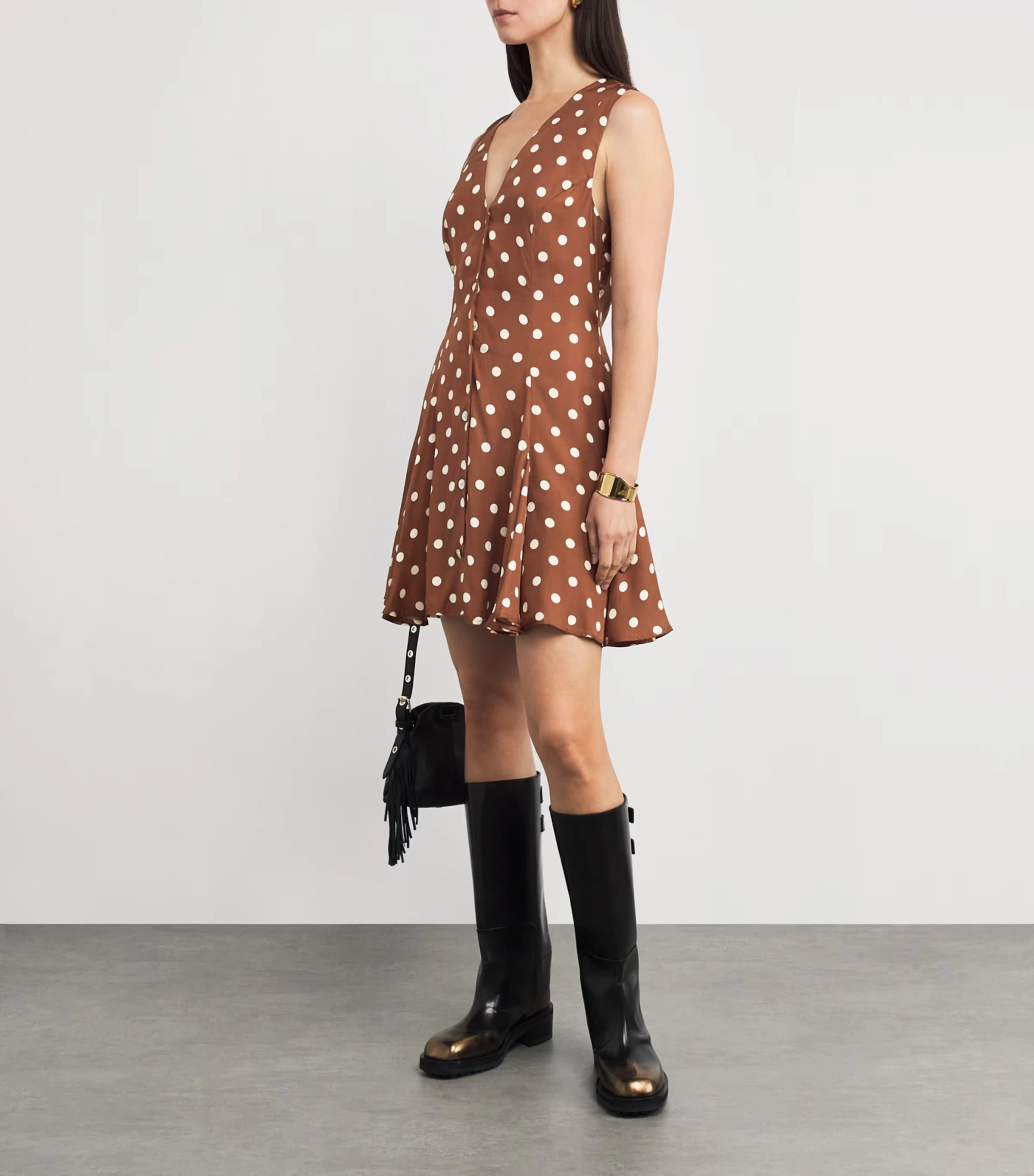 Silk-Blend Satin Aubrey Mini Dress