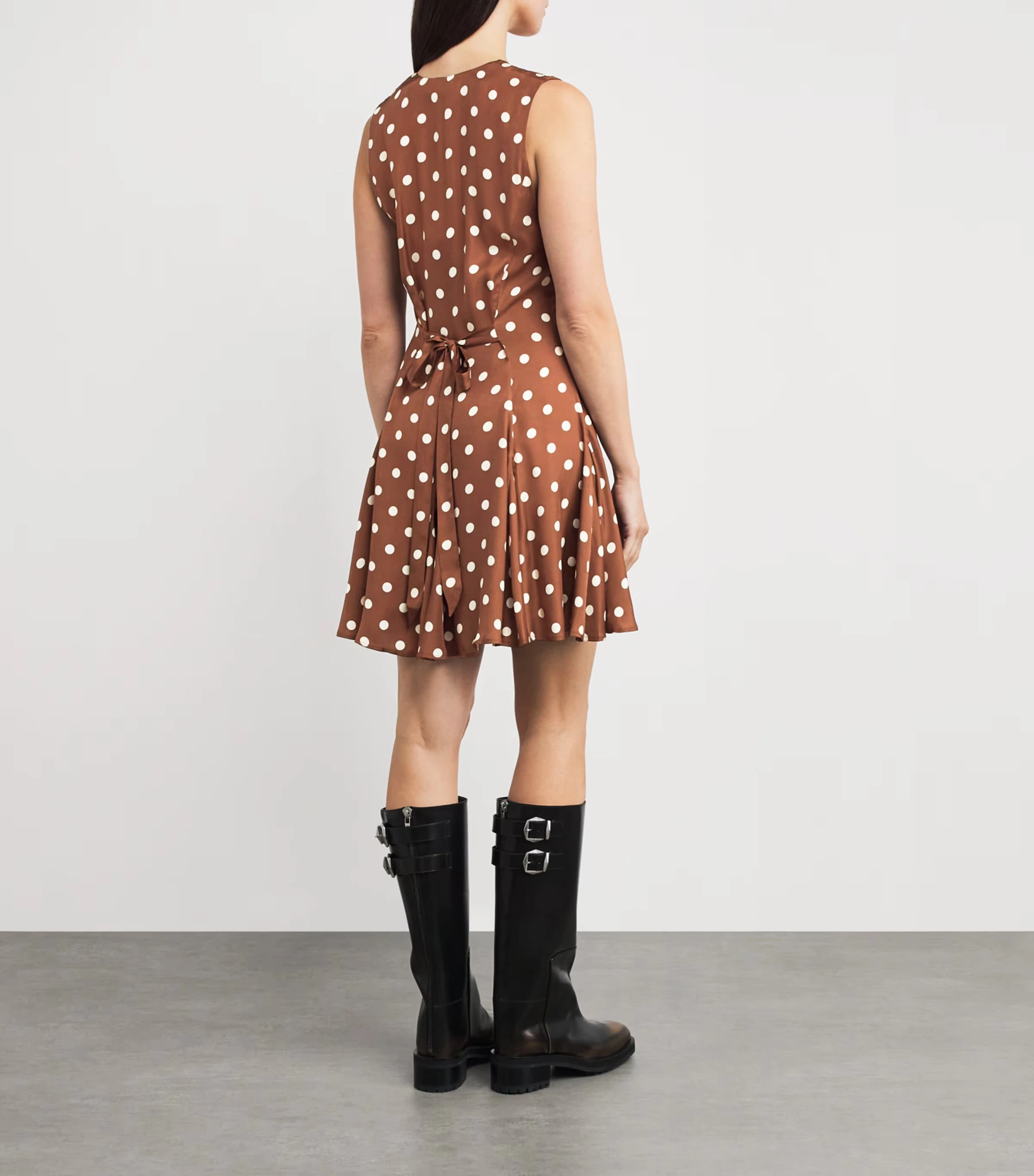 Silk-Blend Satin Aubrey Mini Dress