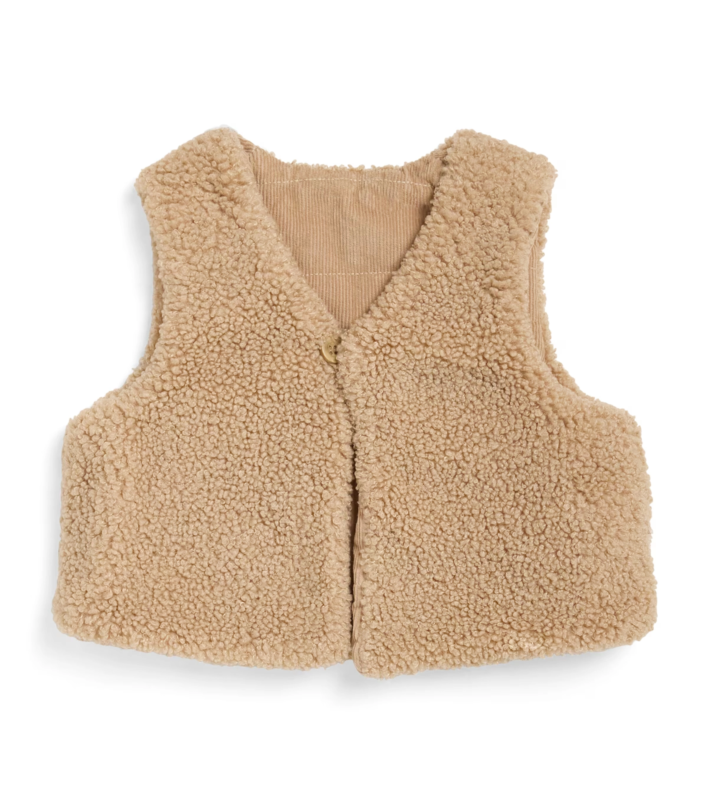 Faux Shearling-Corduroy Reversible Gilet (0-18 Months)