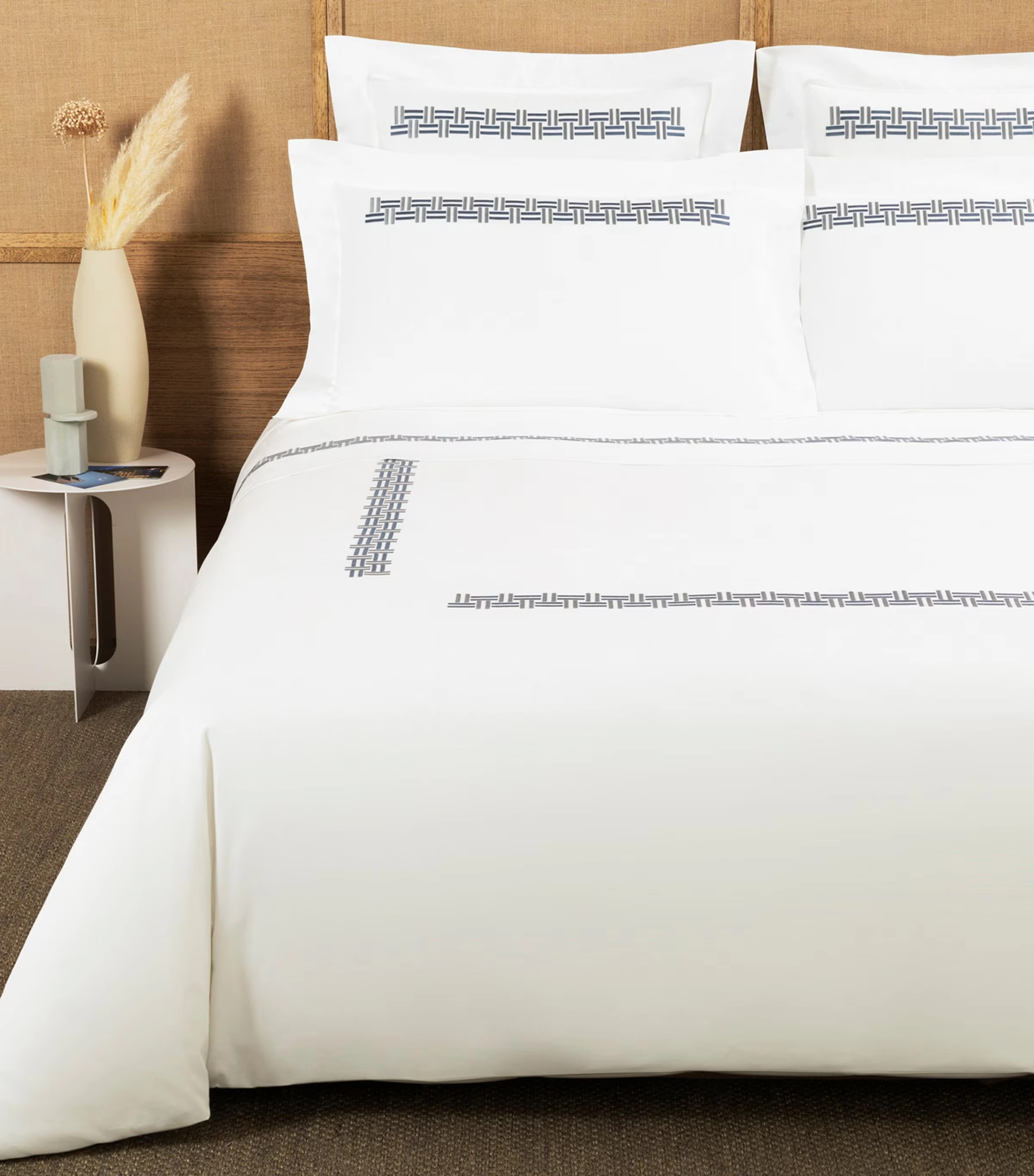 Basket Weave Super King Duvet Cover (260cm x 240cm)