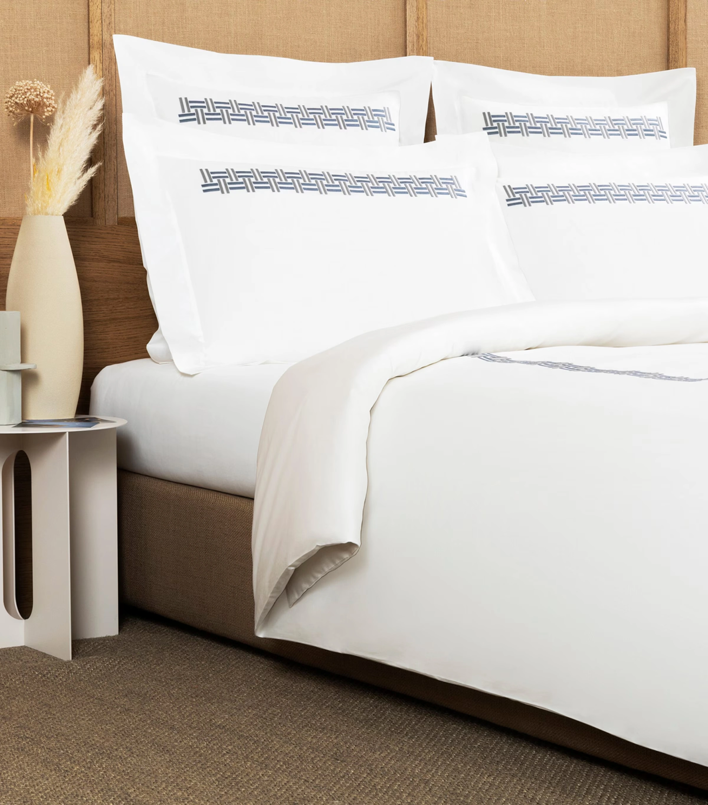 Basket Weave Super King Duvet Cover (260cm x 240cm)