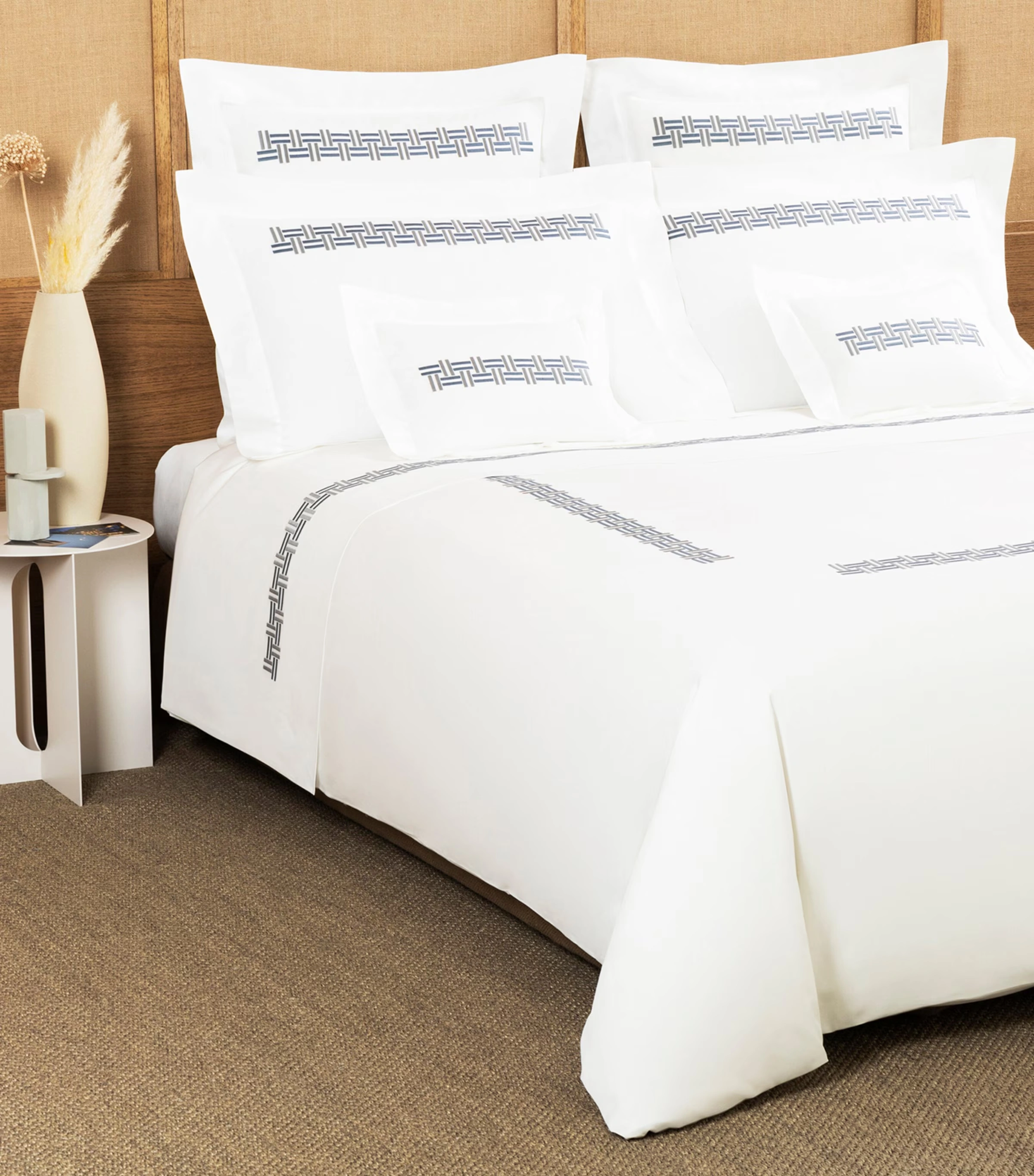 Basket Weave Super King Duvet Cover (260cm x 240cm)