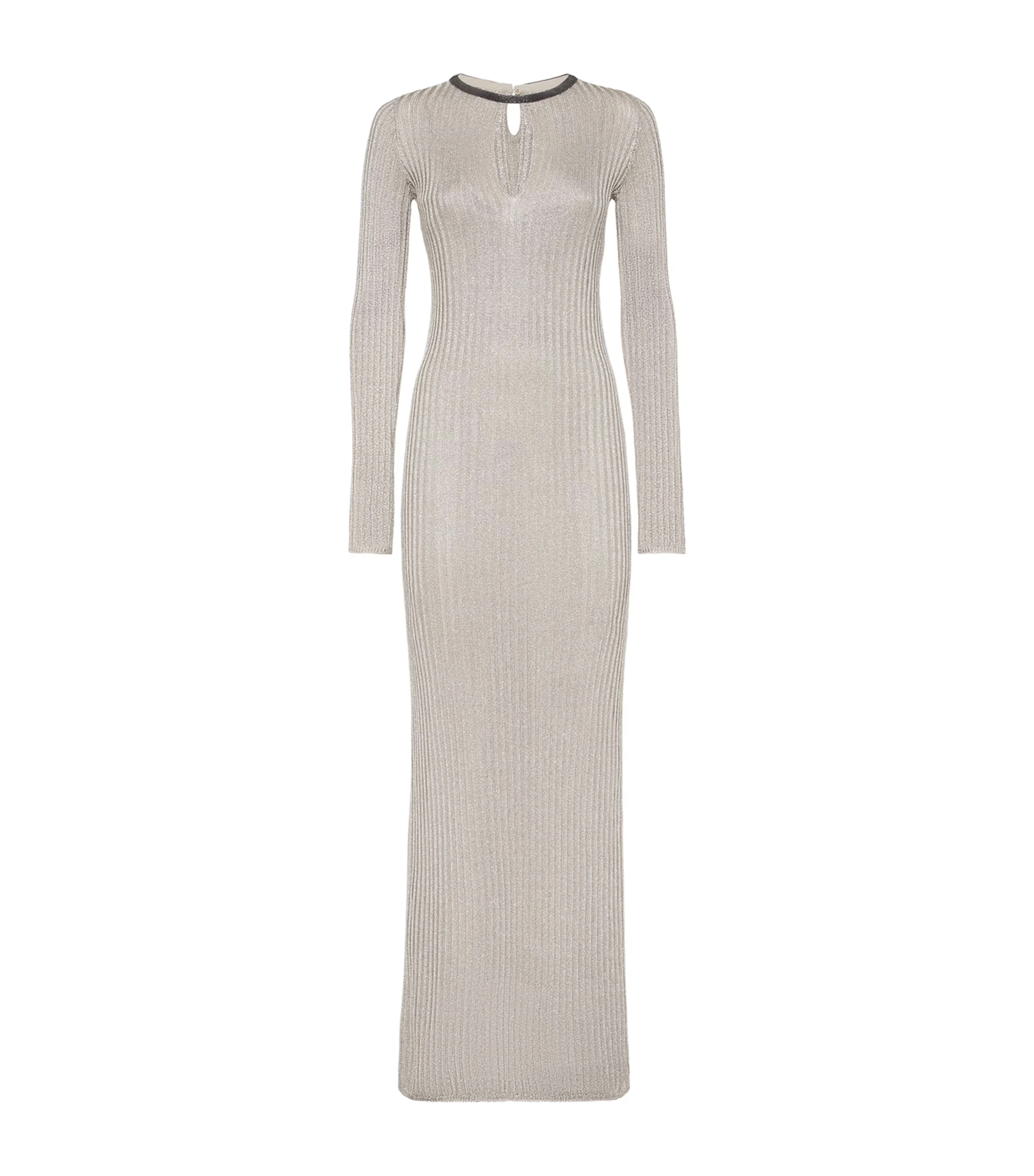 Sparkling Rib-Knit Dress