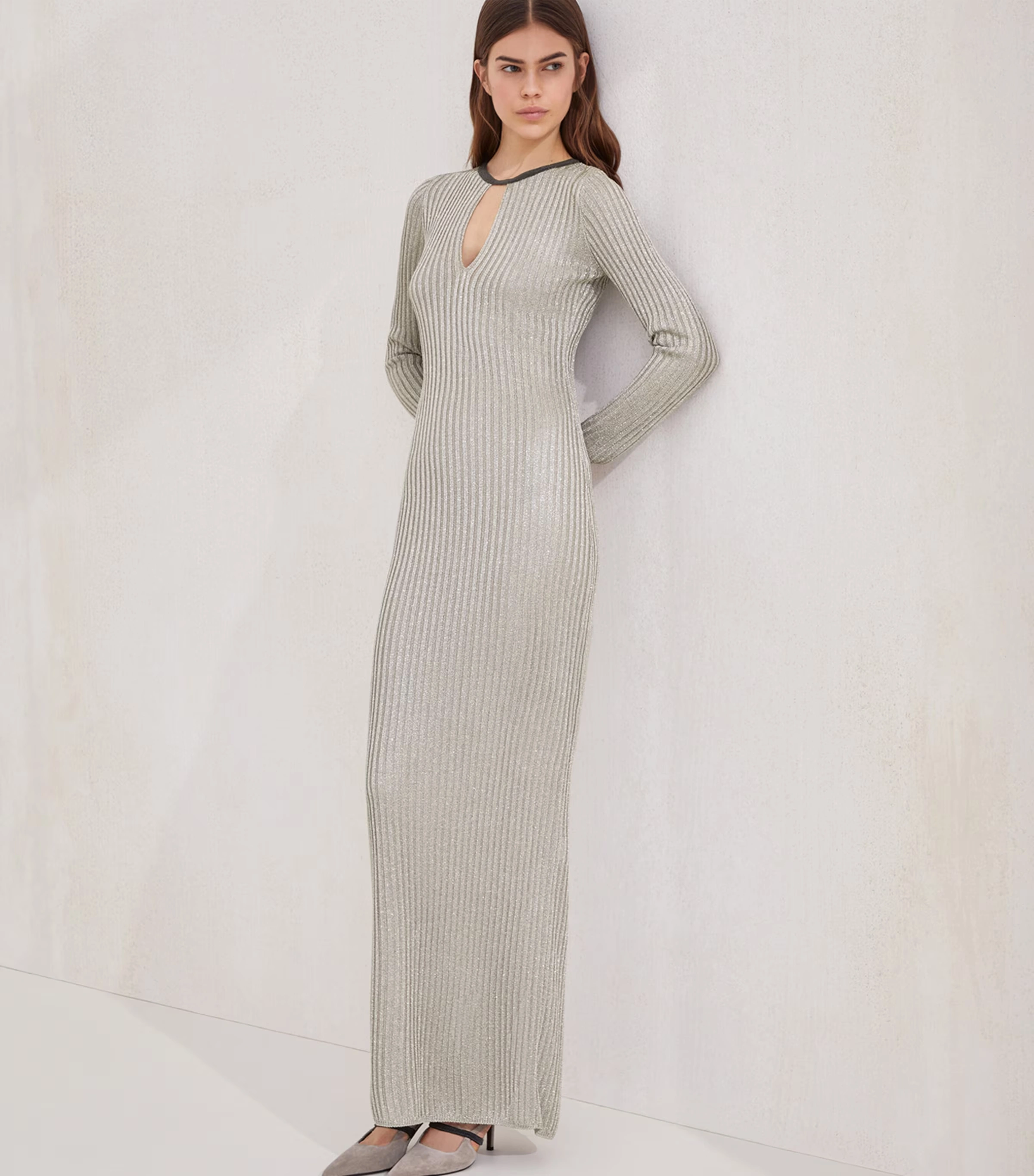 Sparkling Rib-Knit Dress 3 Sparkling Rib-Knit Dress