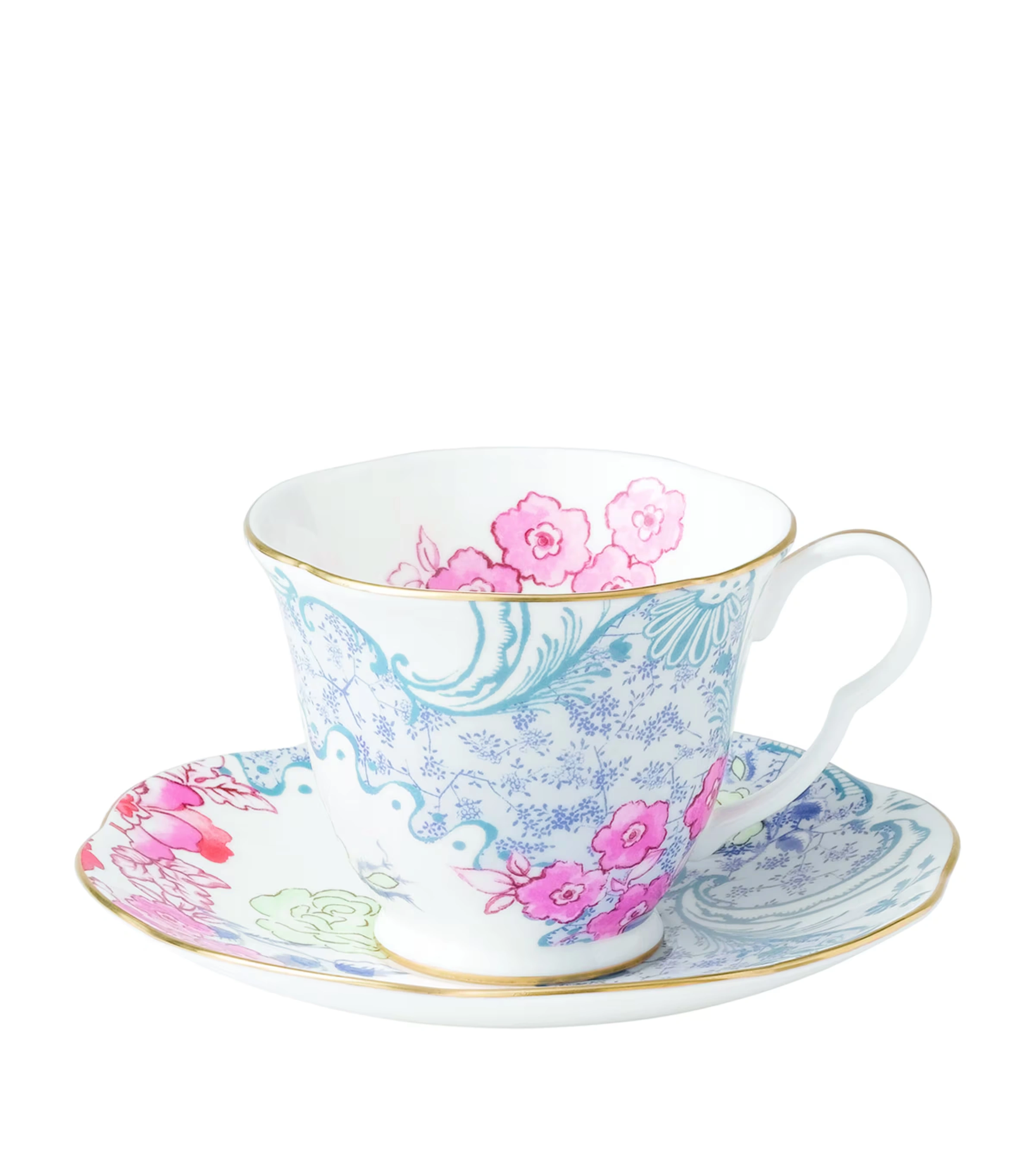 Butterfly Bloom Teacup and Saucer