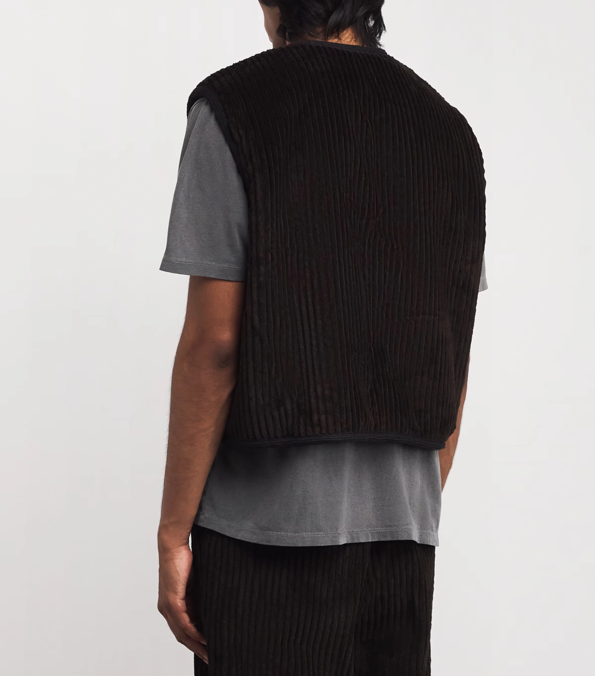 Corduroy Top Vest Zip-Up Gilet 4 Corduroy Top Vest Zip-Up Gilet