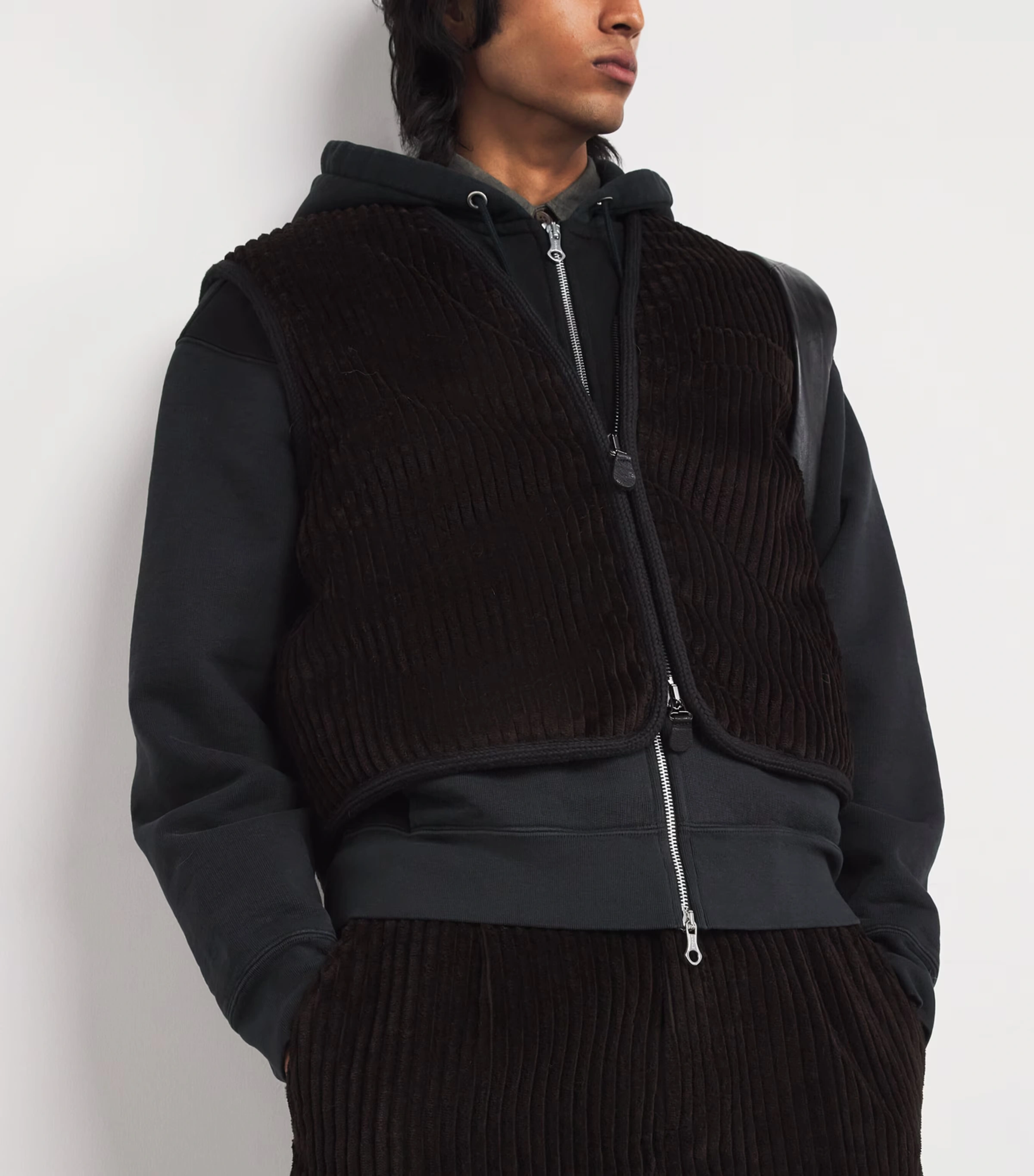 Corduroy Top Vest Zip-Up Gilet 6 Corduroy Top Vest Zip-Up Gilet