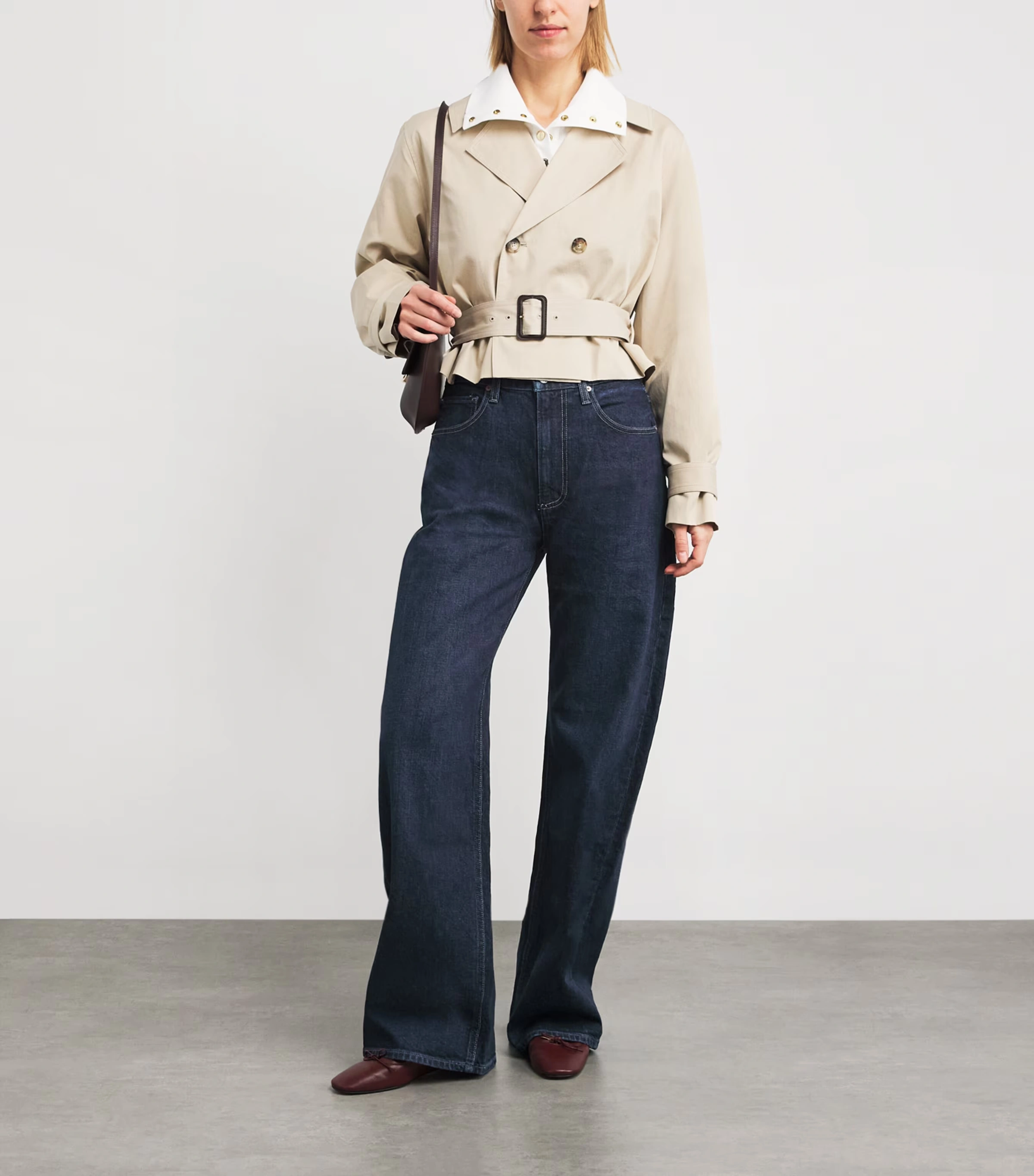 Arellia Ankle Barrel-Leg Jeans