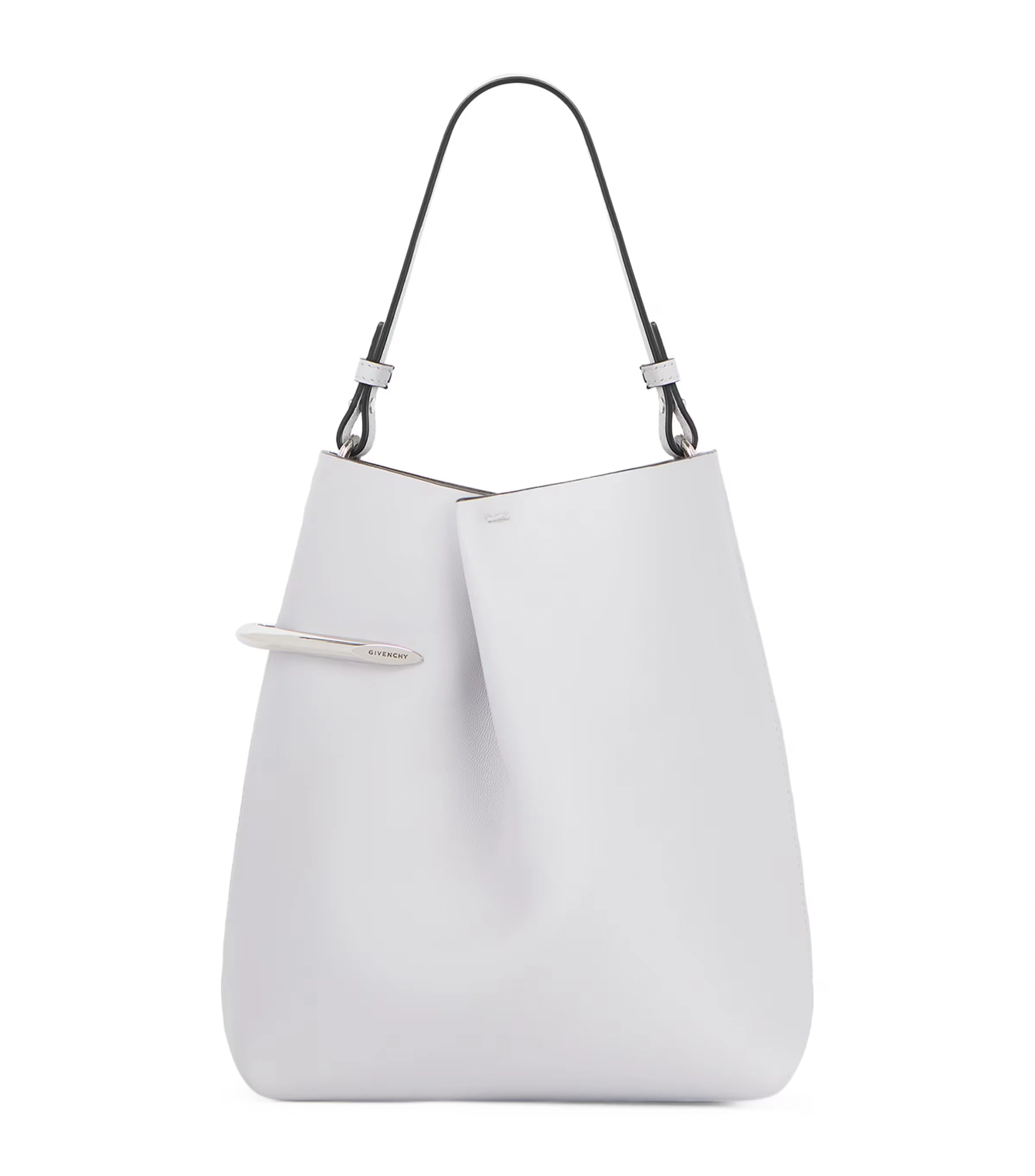 Lambskin Pinch Me Pouch Top-Handle Bag