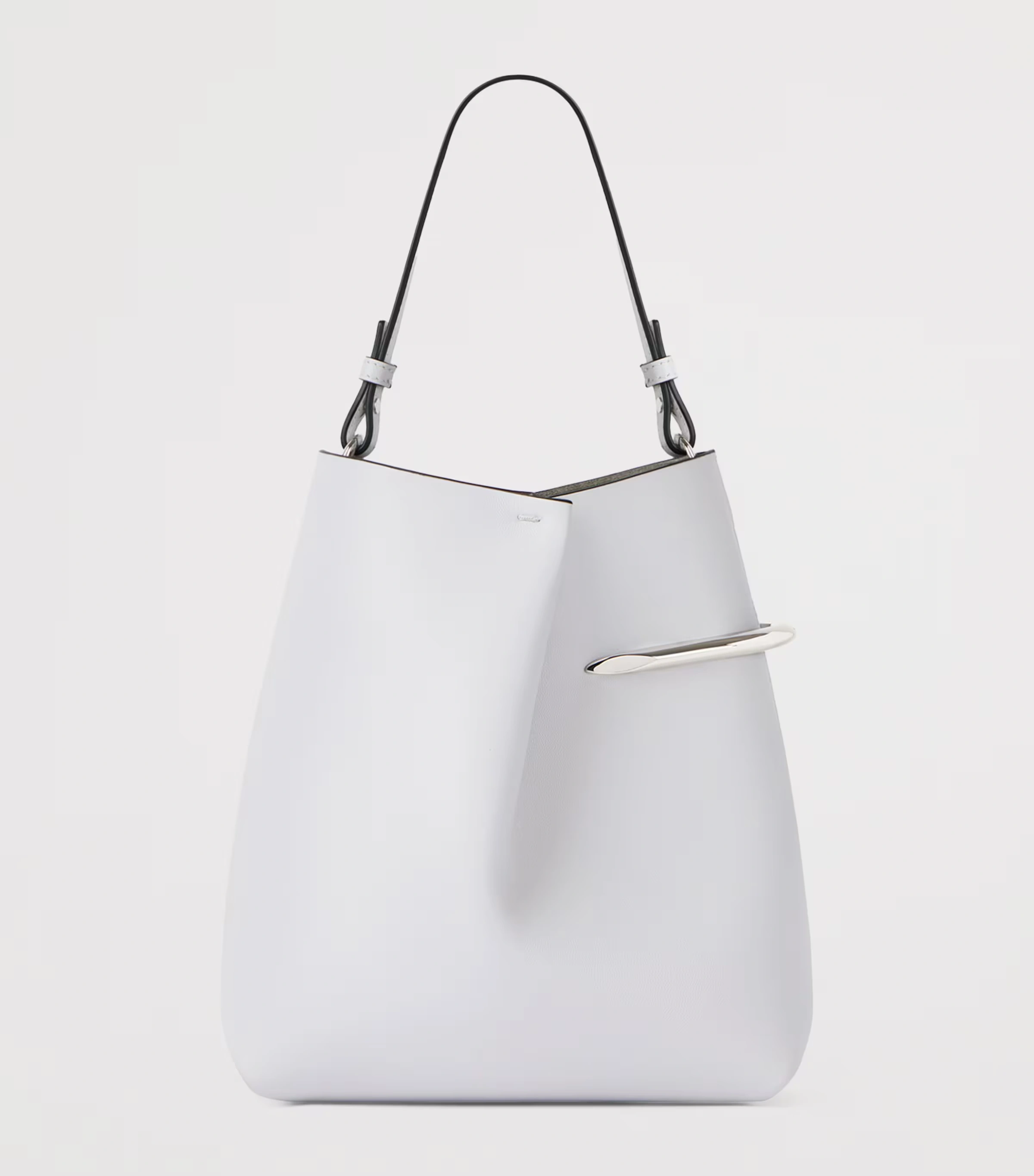 Lambskin Pinch Me Pouch Top-Handle Bag