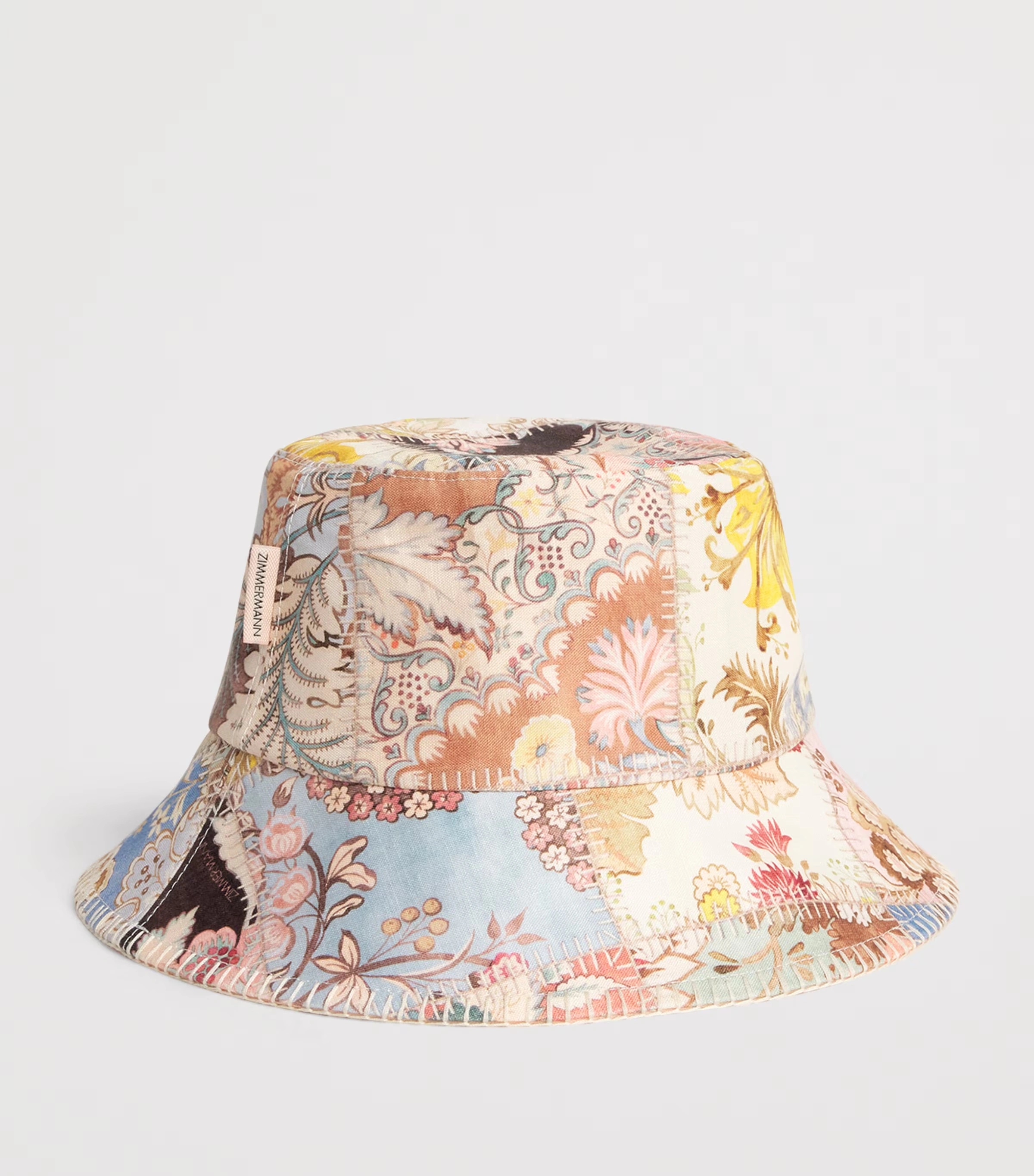 Canvas Patchwork Bucket Hat