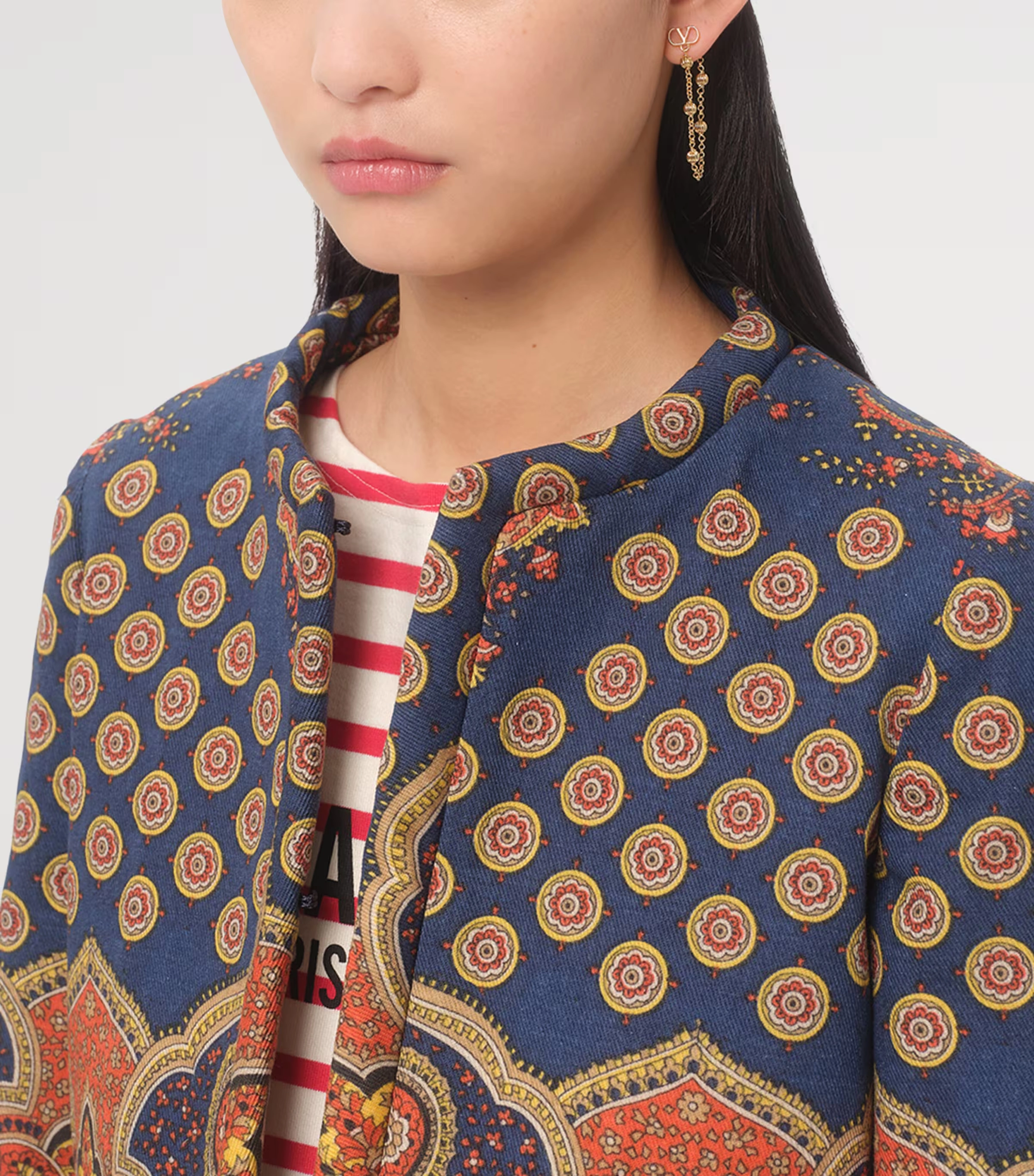 VLogo Signature Drop Earrings