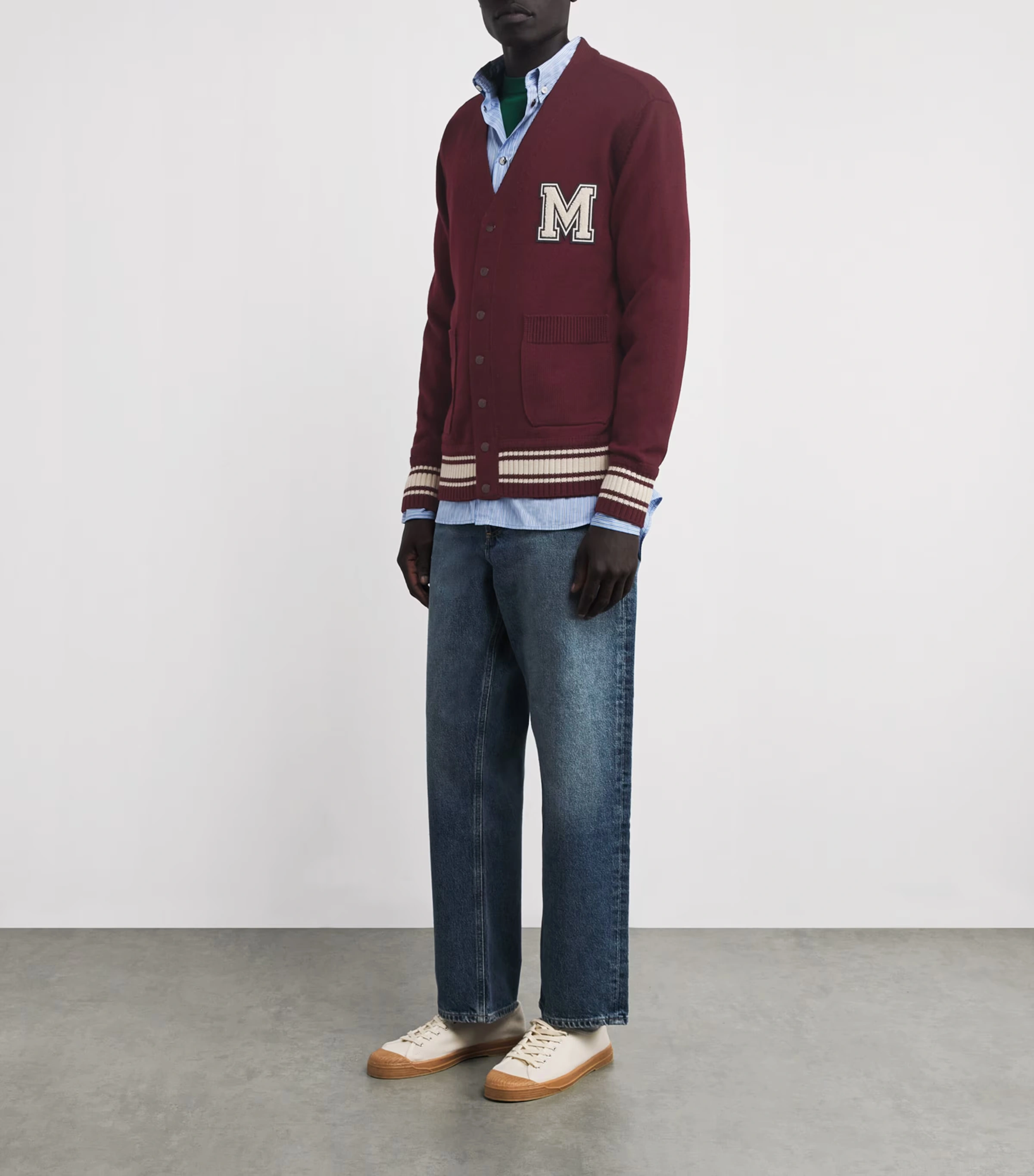 Virgin Wool Monogram Cardigan